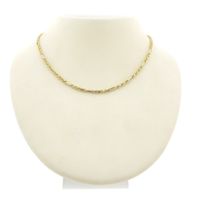 Two-tone gold Figarope necklace; Cento group