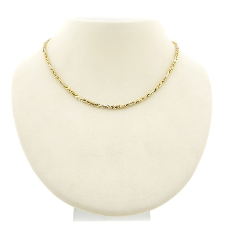 Image 1 of Two-tone gold Figarope necklace; Cento group