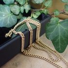 Image 2 of Gold gourmet link necklace | 49 cm