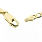 Image 5 of Gold wide gourmet link bracelet | 19.5 cm