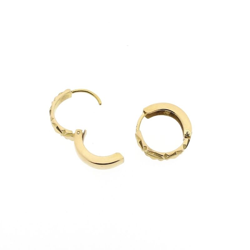 Image 6 of Gold faceted earrings