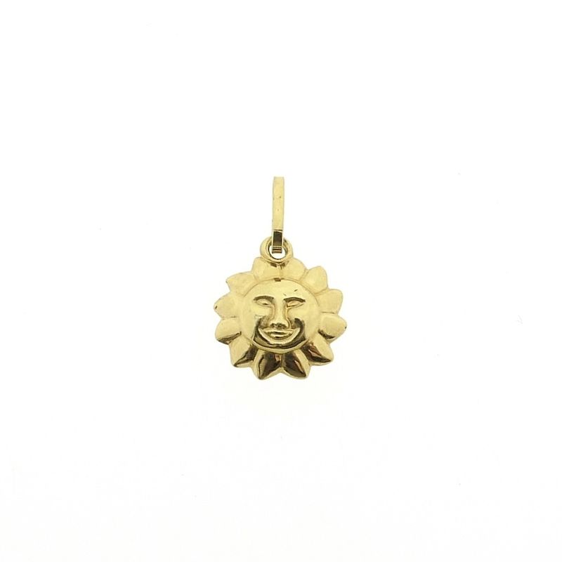 Image 1 of Golden pendant of a sun