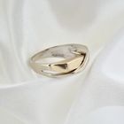 Image 2 of Two-tone gold abstract ring