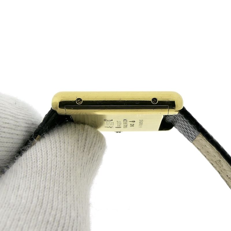 Image 9 of Cartier Tank Vermeil; Vintage mechanical women's watch