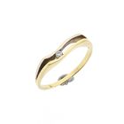 Image 1 of Bicolor Gold Ring with Zirconia