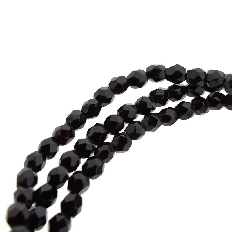 Image 7 of Antique glass bead bracelet with gold clasp