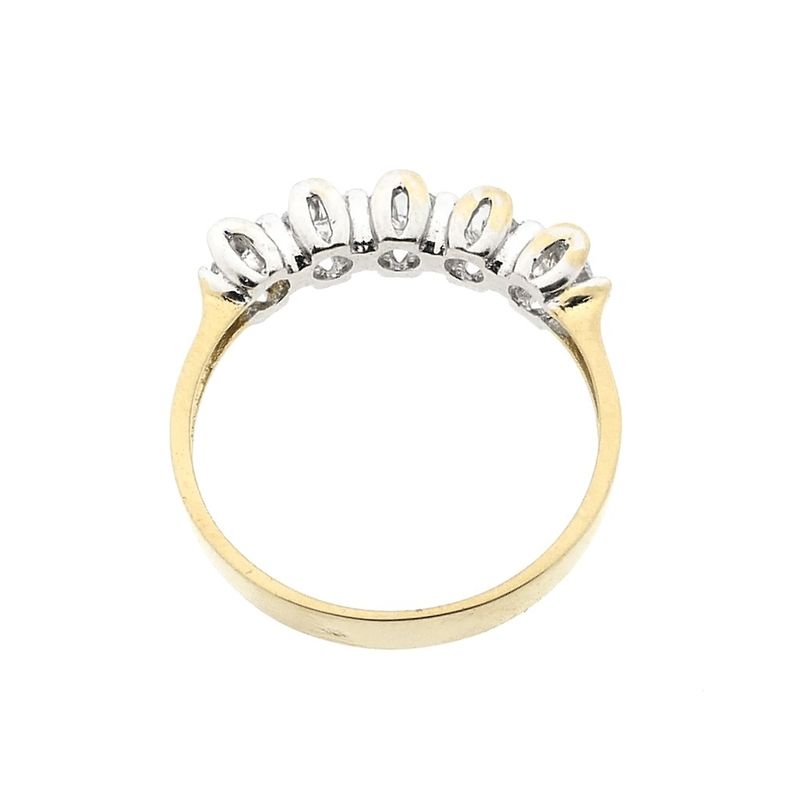 Image 3 of Gold ring with zirconia