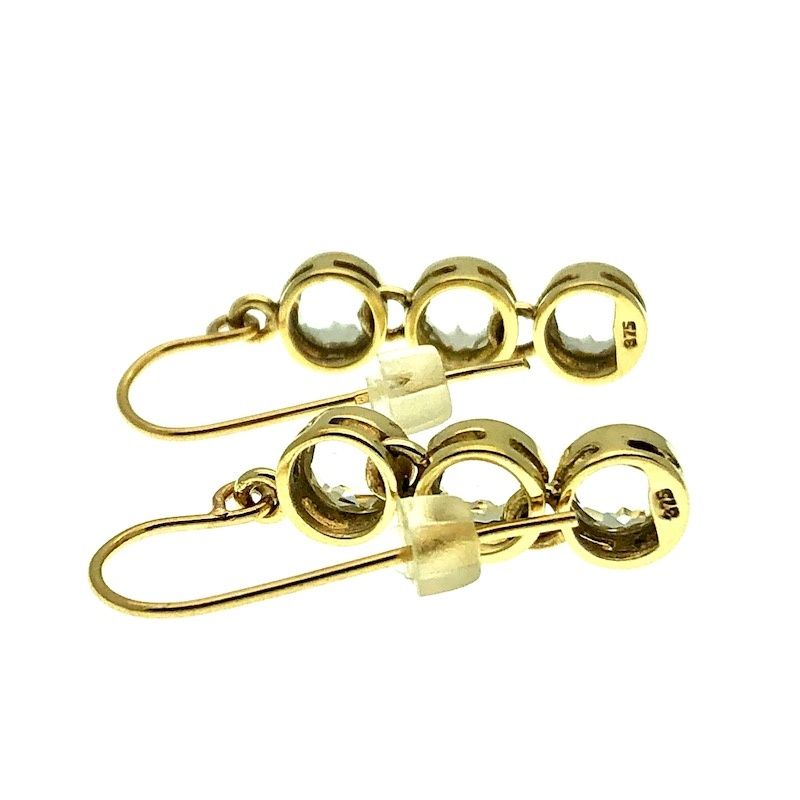 Image 2 of 9 carat earrings with zirconia stones