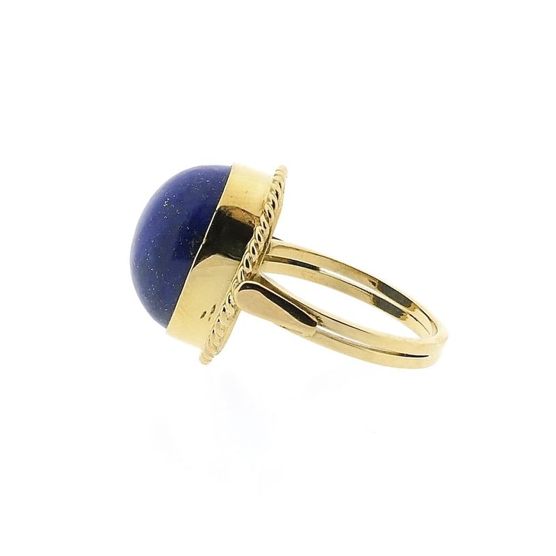 Image 8 of Vintage gold ring with Lapis Lazuli