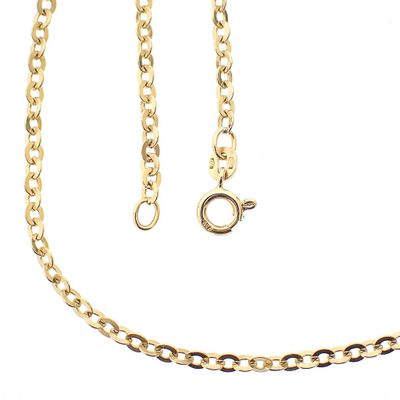 Image 1 of 18K Gold Flat Anchor Link Chain | 50cm