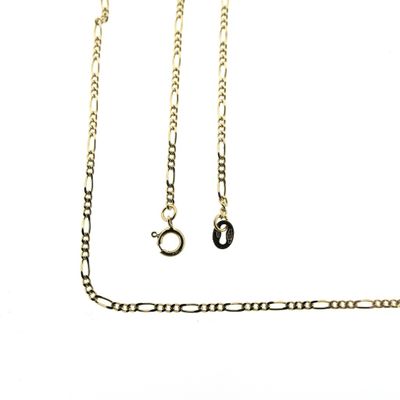 Image 1 of Gold thin Figaro link chain | 45 cm