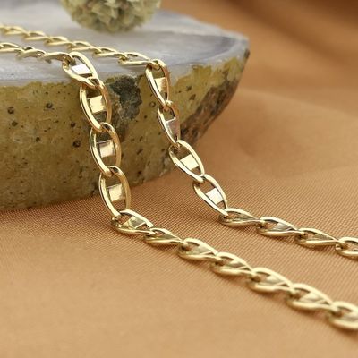 Gold navy link chain | 66 cm Image 2 of Gold navy link chain | 66 cm