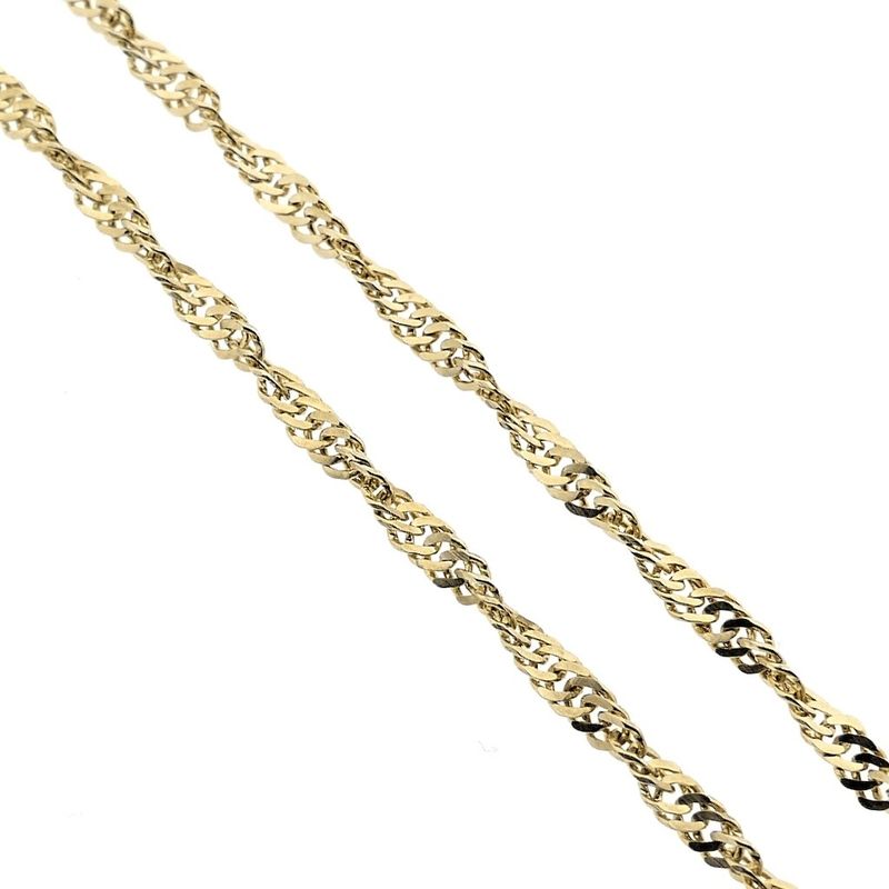 Image 4 of Gold twisted link chain