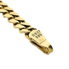 Image 6 of Flat Gourmet Link Bracelet in Yellow Gold