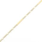 Image 8 of Gold Figaro link bracelet