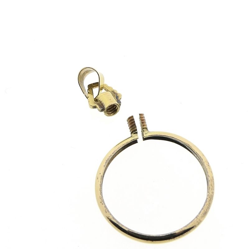 Image 7 of Golden ten guilder coin edge pendant