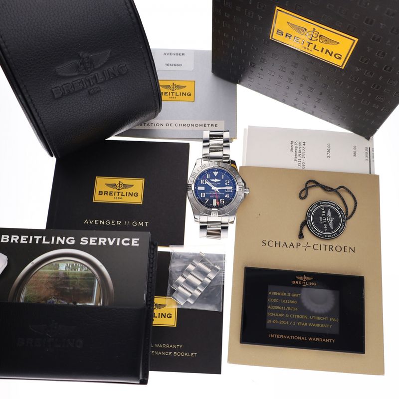 Image 2 of Breitling Avenger II GMT A32390; Automatic Men's Watch