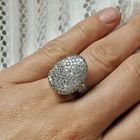 Image 8 of White gold cocktail ring with diamonds 0.90 ct.