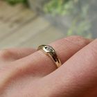 Image 8 of Gold solitaire ring with zirconia