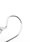 Image 9 of White gold stud earrings with zirconia