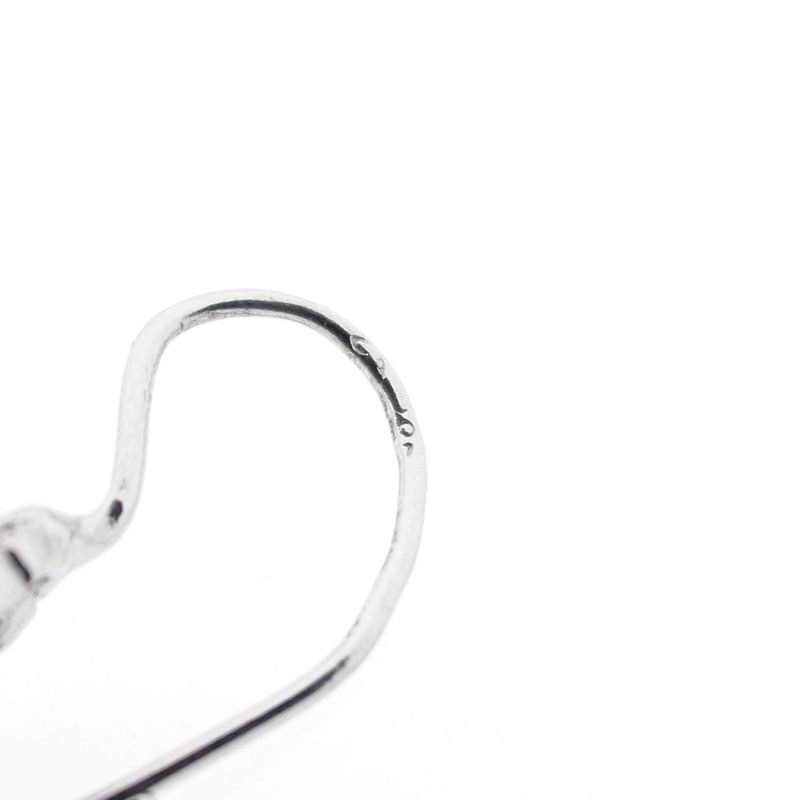 Image 9 of White gold stud earrings with zirconia