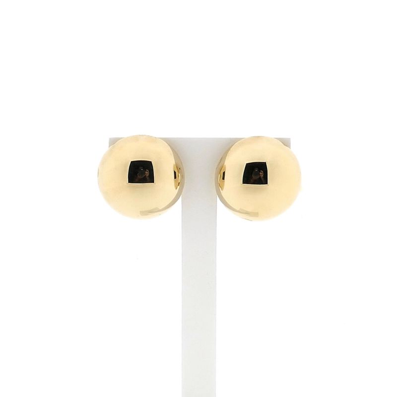 Image 3 of Vintage Gold Clip Earrings