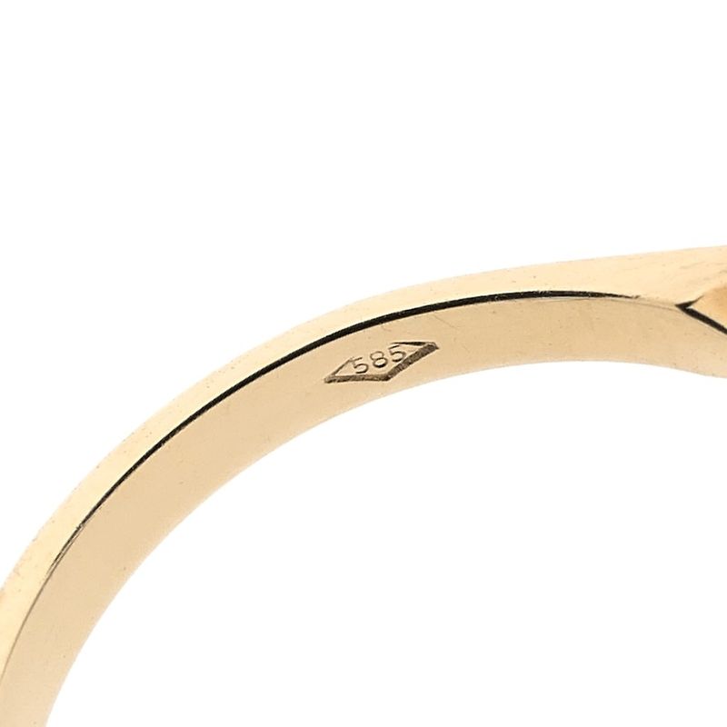 Image 9 of Gold ring with sapphire and diamond | 0.18 ct.