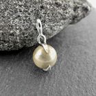 Image 2 of Silver pendant with beige moonstone