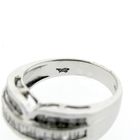 Image 3 of White gold ring with a cluster of diamonds; 0.70 ct.