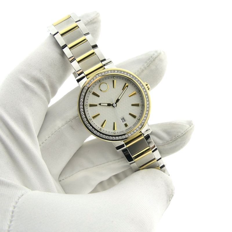 Image 5 of Movado Vizio Ref. 0607638; Two-tone ladies watch with 0.25ct. diamonds