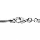 Image 5 of White gold snake link chain; 43 cm