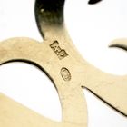 Image 6 of Gold letter brooch; letter A