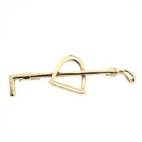 Golden polo sports brooch.