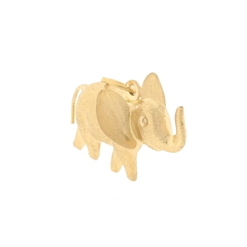 Image 2 of Gold elephant pendant
