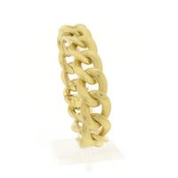 Robust gold gourmet link bracelet