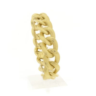 Image 1 of Robust gold gourmet link bracelet