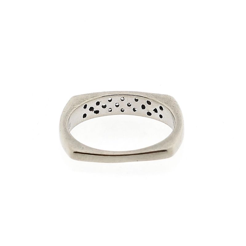Image 4 of White Gold Ring with Diamond; 0.23 ct; 18 Karat; Size 17.75