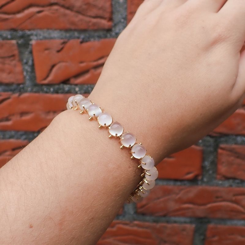 Image 4 of Gold bracelet with moonstones