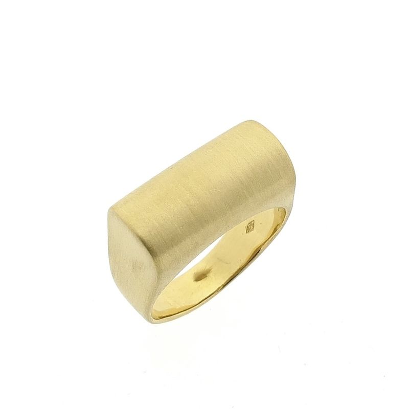 Image 1 of Vintage gold matte men's ring