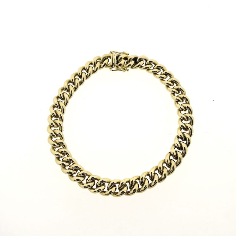 Image 3 of Solid gold gourmet link bracelet