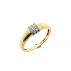 Image 1 of Gold Jeunesse ring with diamond; 0.075 ct.