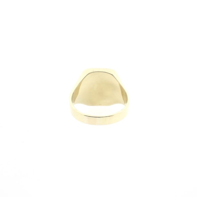 Image 5 of Gold signet ring with blue layered stone