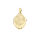 Image 10 of Vintage gold locket pendant; Floral design