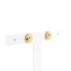 Image 3 of Gold faceted stud earrings