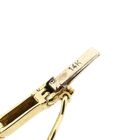Image 6 of Bicolor Gold Bar Necklace with Zirconia