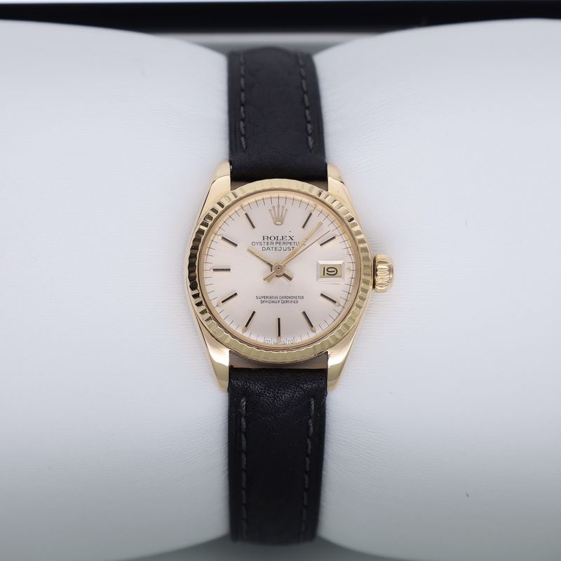 Image 16 of Rolex Lady-Datejust 26mm 69178; Vintage 18k gold women's watch