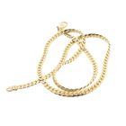 Image 7 of Gold flat gourmet link chain