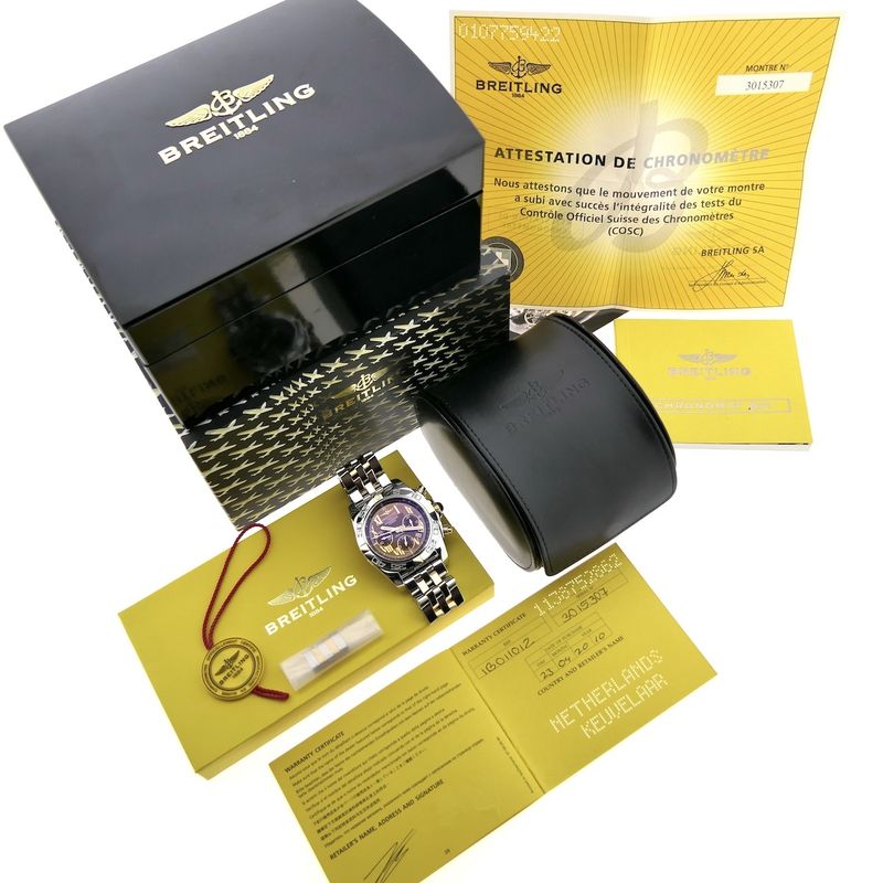 Image 16 of Breitling Chronomat 44 IB0110; Automatic gold/steel men's watch