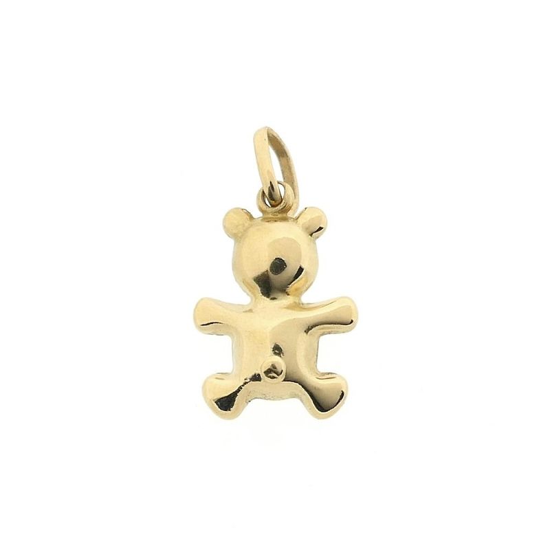 Image 3 of Gold teddy bear pendant
