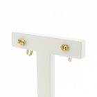 Image 4 of Gold stud earrings with zirconia